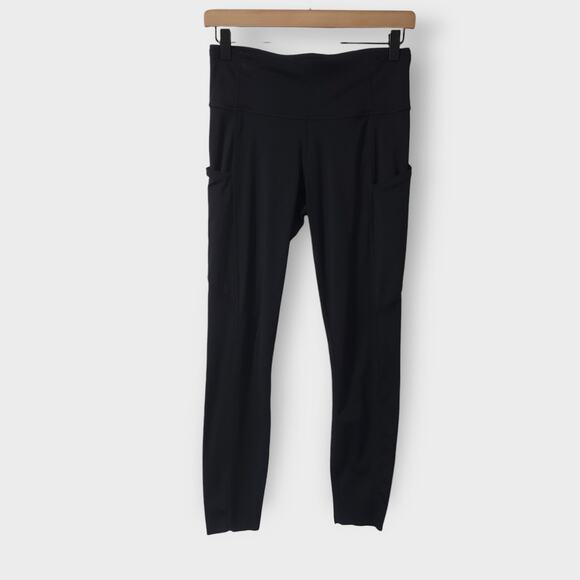 lululemon athletica Pants - Lululemon Fast Free 7/8 Tight II Non-Reflective Nulux 25" Black Sz 6 Pockets